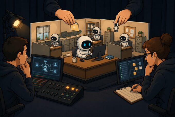 salle de controle des robots miniatures